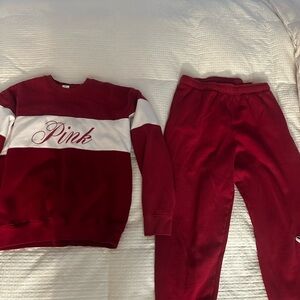 Victoria's Secret PINK Red Lounge Set